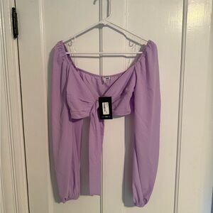 Fashion Nova - Lavender Off-Shoulder Women's Top - NWT